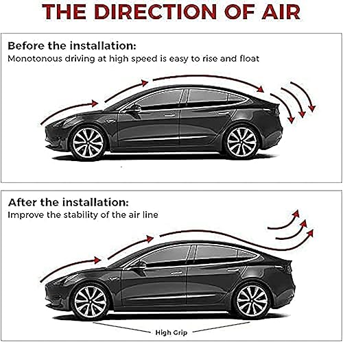 Miniatura 7 de Alerón trasero de coche de fibra de carbono para Baule Adatto para Ford Mustang Coupe GT Shelby 2015-2019, tira de tallo de borde de cola de techo