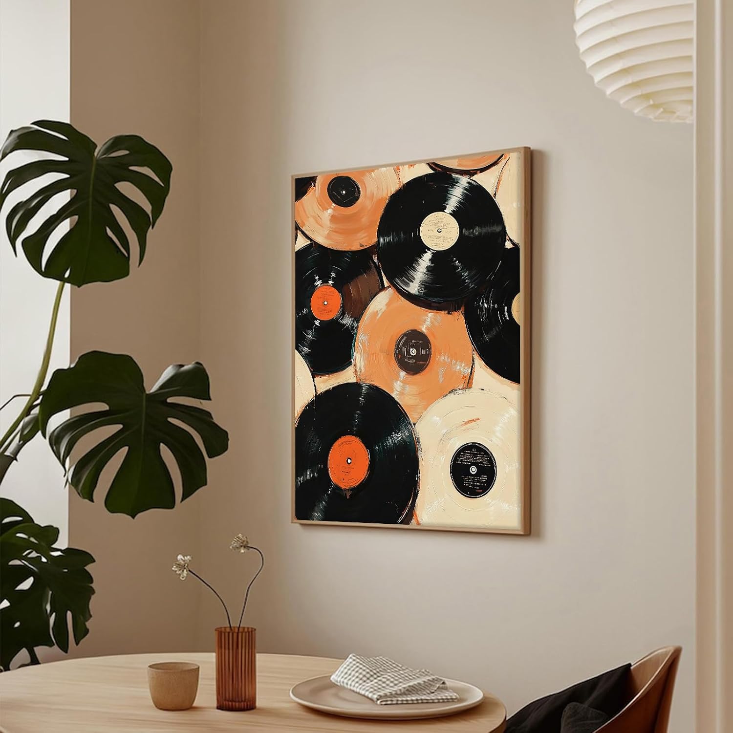 Vintage Vinyl Record Wall Art Music Poster Modern Artwork 12x16IN Unframed image 5