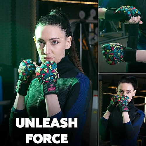Miniatura 6 de WYOX Guantes interiores de boxeo de gel para hombres y mujeres, correas de muñeca rápidas de 31.5 in, protección acolchada para nudillos para Muay