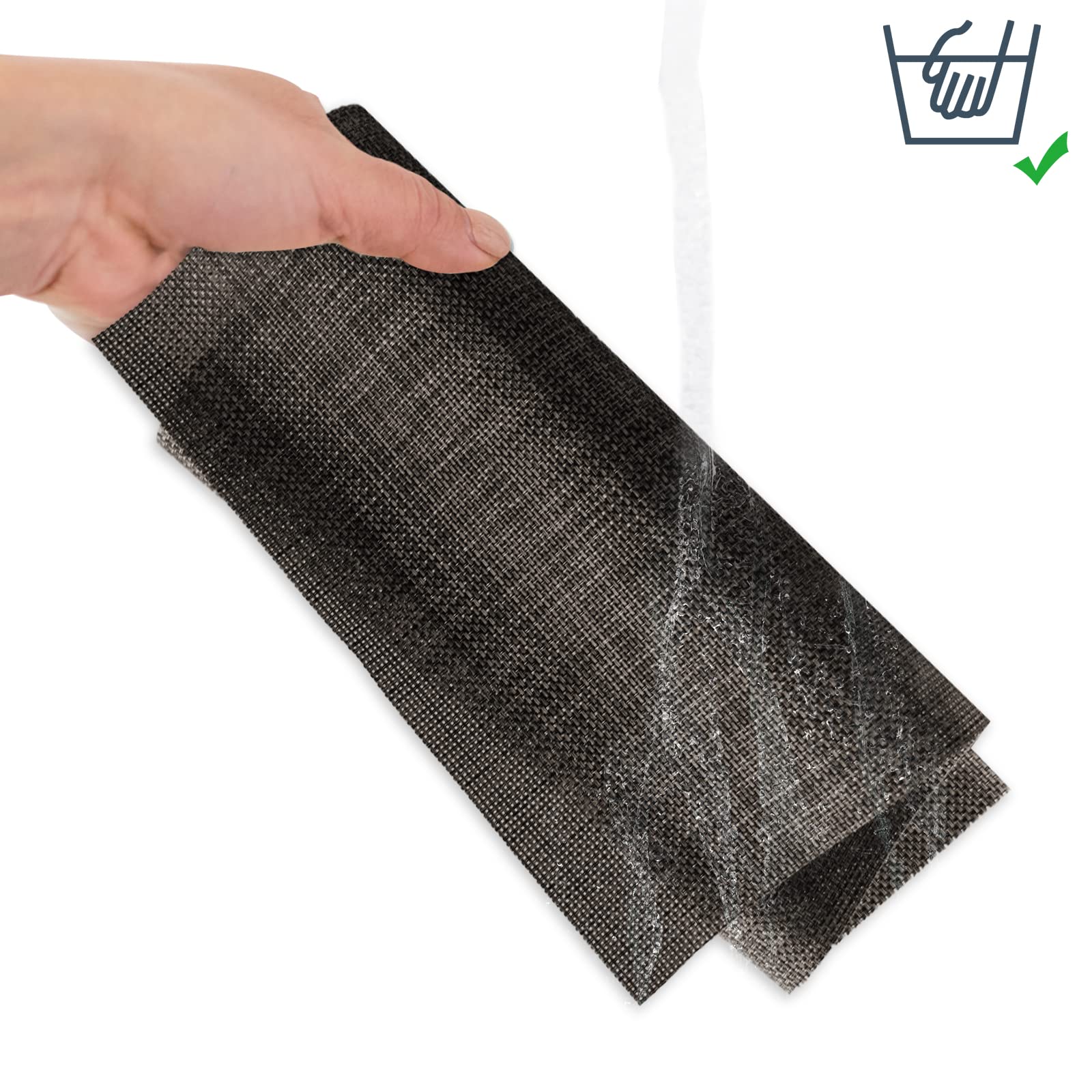Poligono Washable Placemats, (70% PVC and 30% Polyester) Table Mats set of 6, Non-slip, Heat Resistant - Image 3