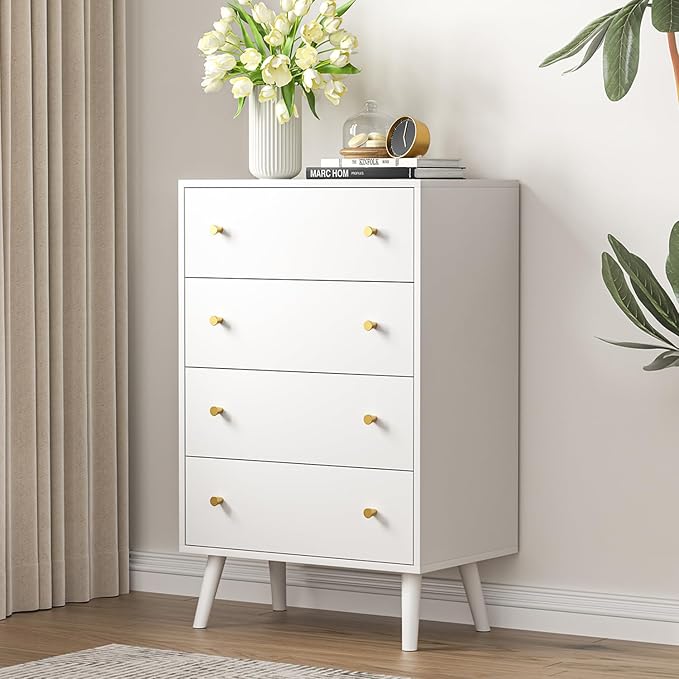 Amazon.com: SINROM® White Dresser for Bedroom, Modern White Dresser ...