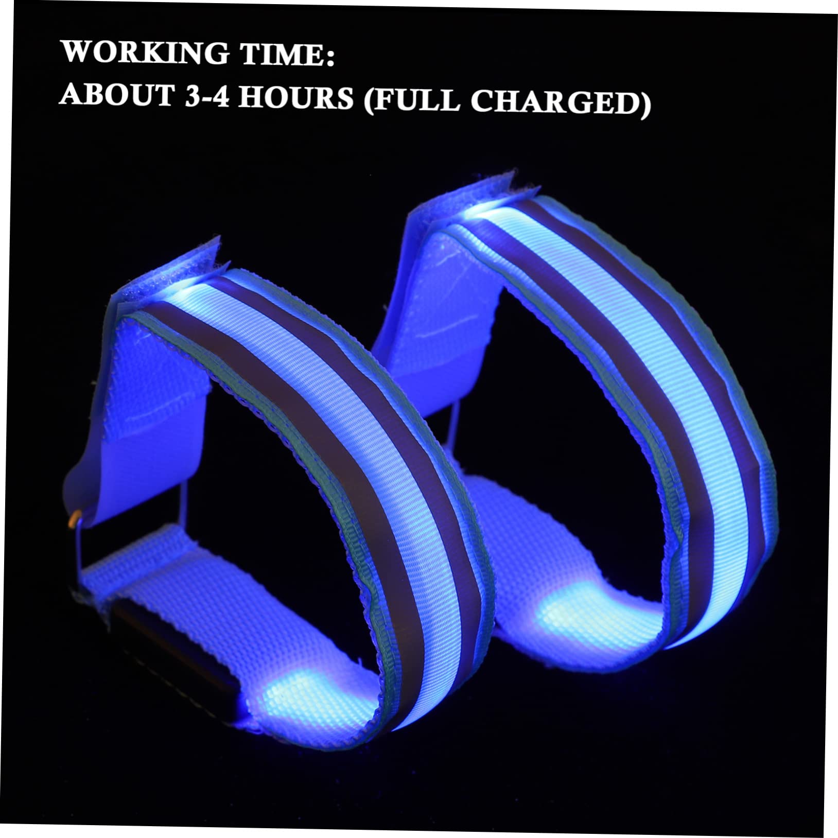 Yardwe Bracelets Lumineux avec De LED Équipement Électronique De Course Sport De Course De Nuit 4 Pièces