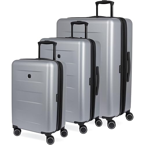 SwissGear 8020 Eclipse Collection Hardside Expandable Luggage – Ultimate Grey