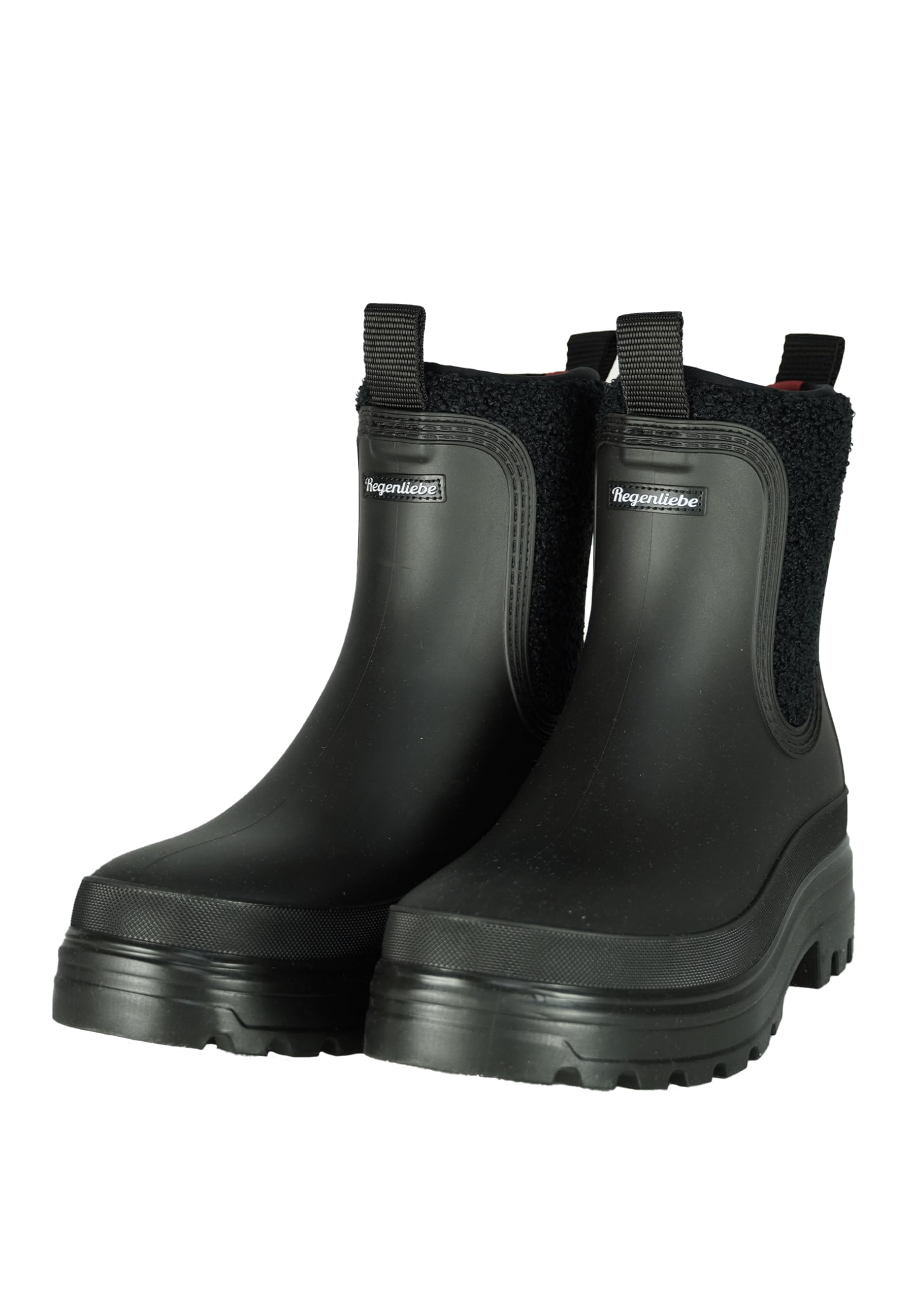 Regenliebe Damen Regenstiefel Wölkchen Halbschaft Gummistiefel Feel Good wärmend gefüttert