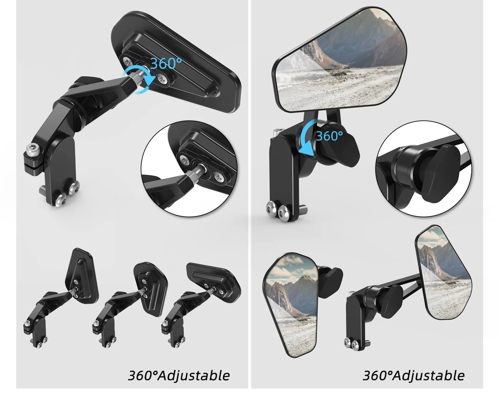 Do FE501 701 Moto Lusterko końcówkowe kierownicy