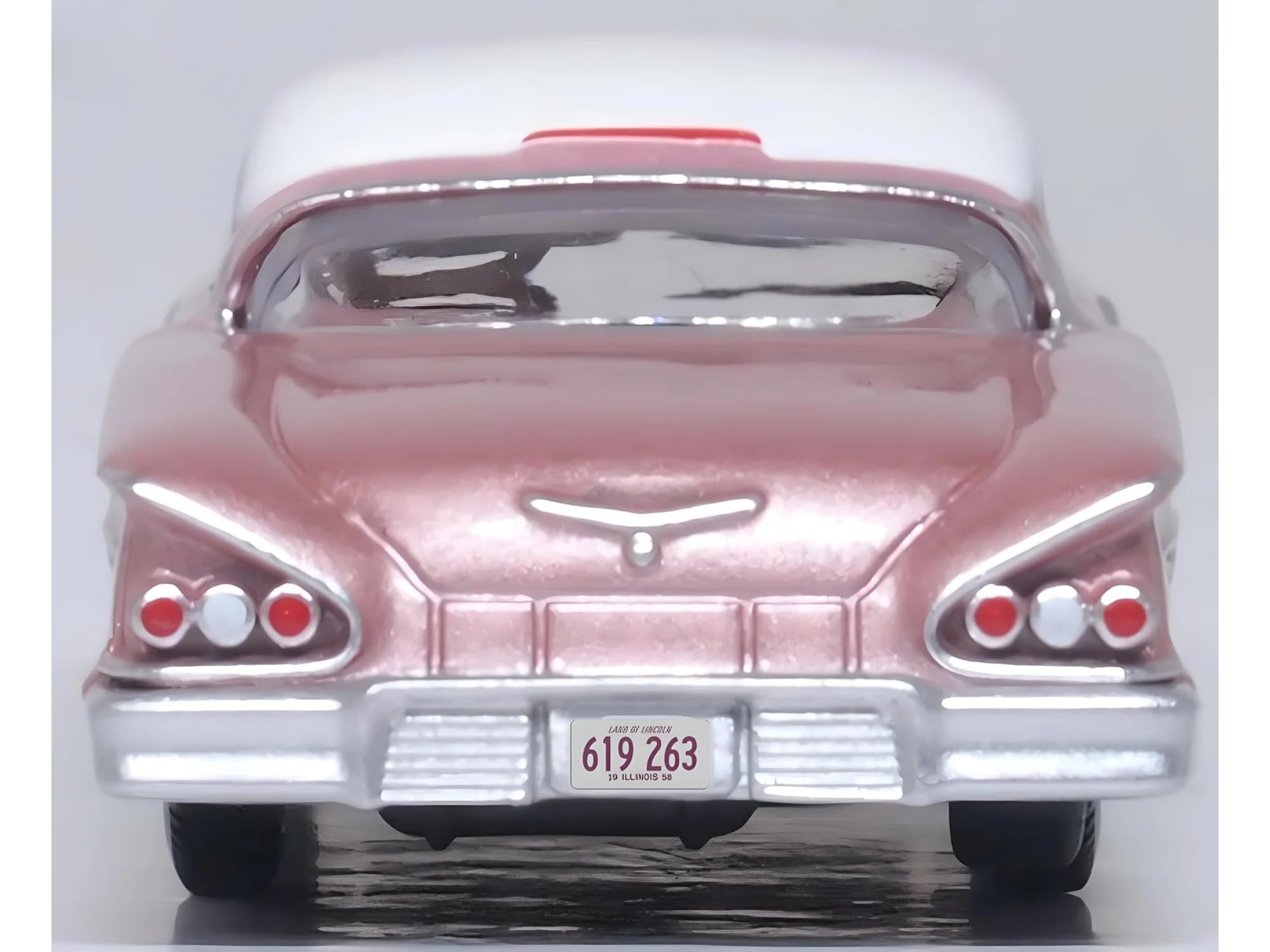 Amazon.com: Oxford Diecast 1958 Chevy Impala Sport Cay Coral Pink