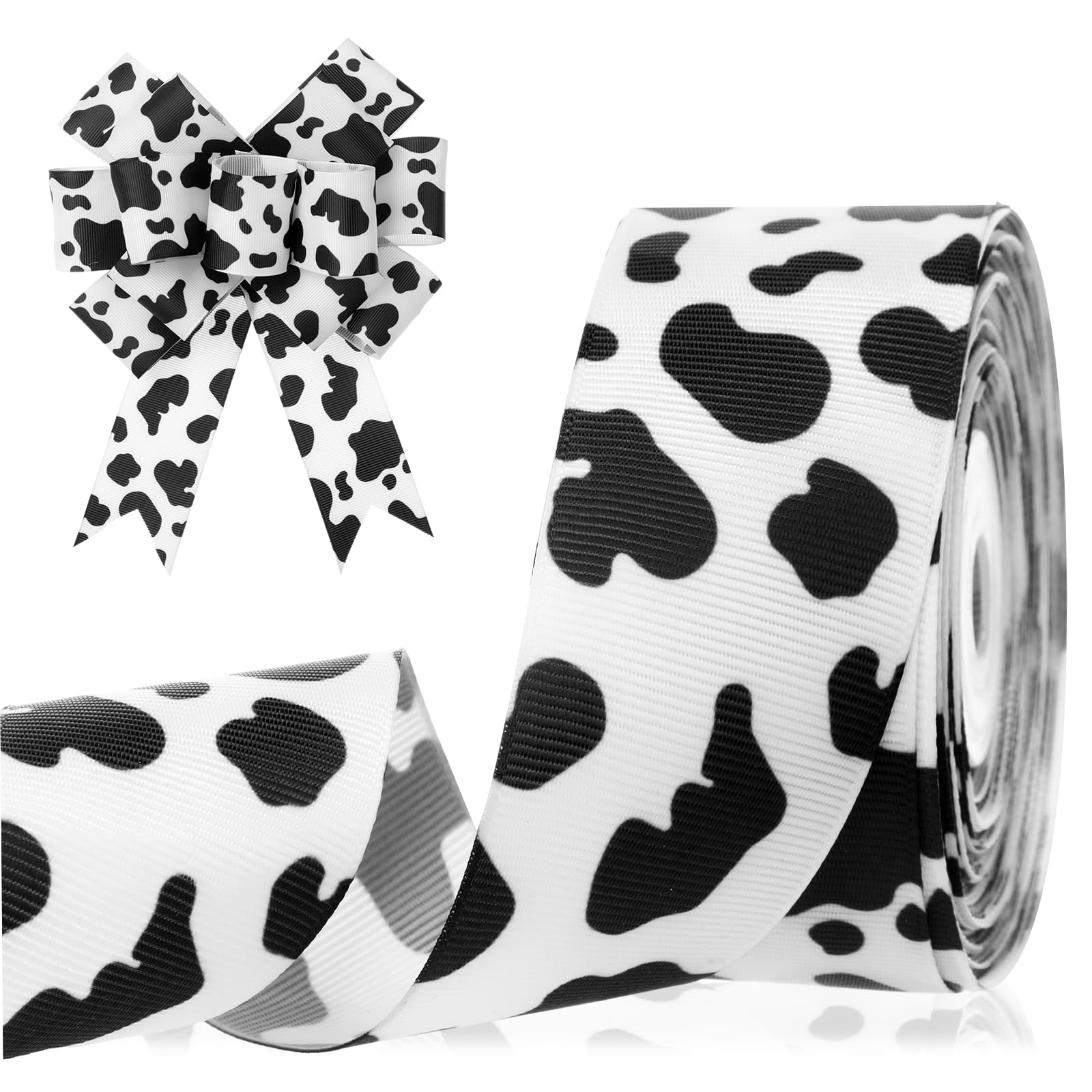 Cow Ribbon Ramo Snapklik.com : Cow Print Ribbon 1.5 Inch 20 Yards Grosgrain Christmas ...