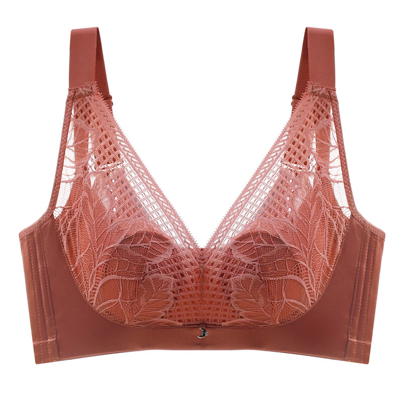 Brasier de cobertura completa para mujer, Comfort Revolution de talla grande, ejercicio diario y ofrece apoyo para la espalda (color caramelo*2, tamaño: 100B)