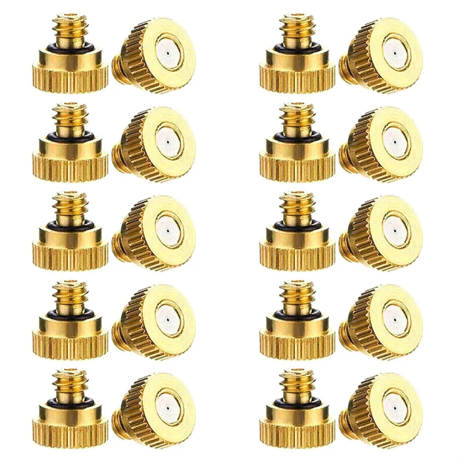 Brass Mister Nozzles Sprinkler Mister Misting Effect Garden Outdoor Cooling Brass Nozzles System Water Spray Nozzle Sprinklers