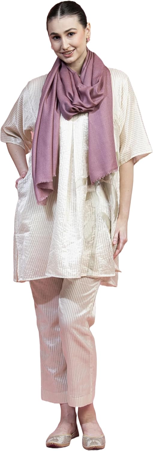 Fine Cashmere Wrap | Lightweight, Daily Wear, Soft And Warm Stole For Women, Ladies, Size: 28in x 80in