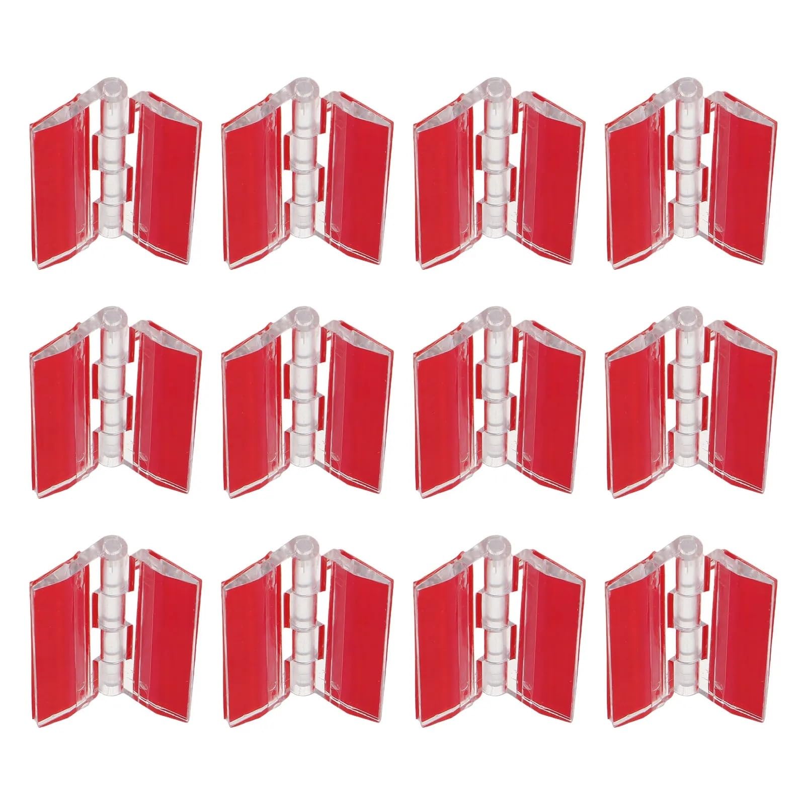 Self-Adhesive Hinges 36 Pcs Clear Acrylic Piano Hinge 45Mm Self-Adhesive Continuous for Jewelry Box Craft Cabinet Display Furniture Projects