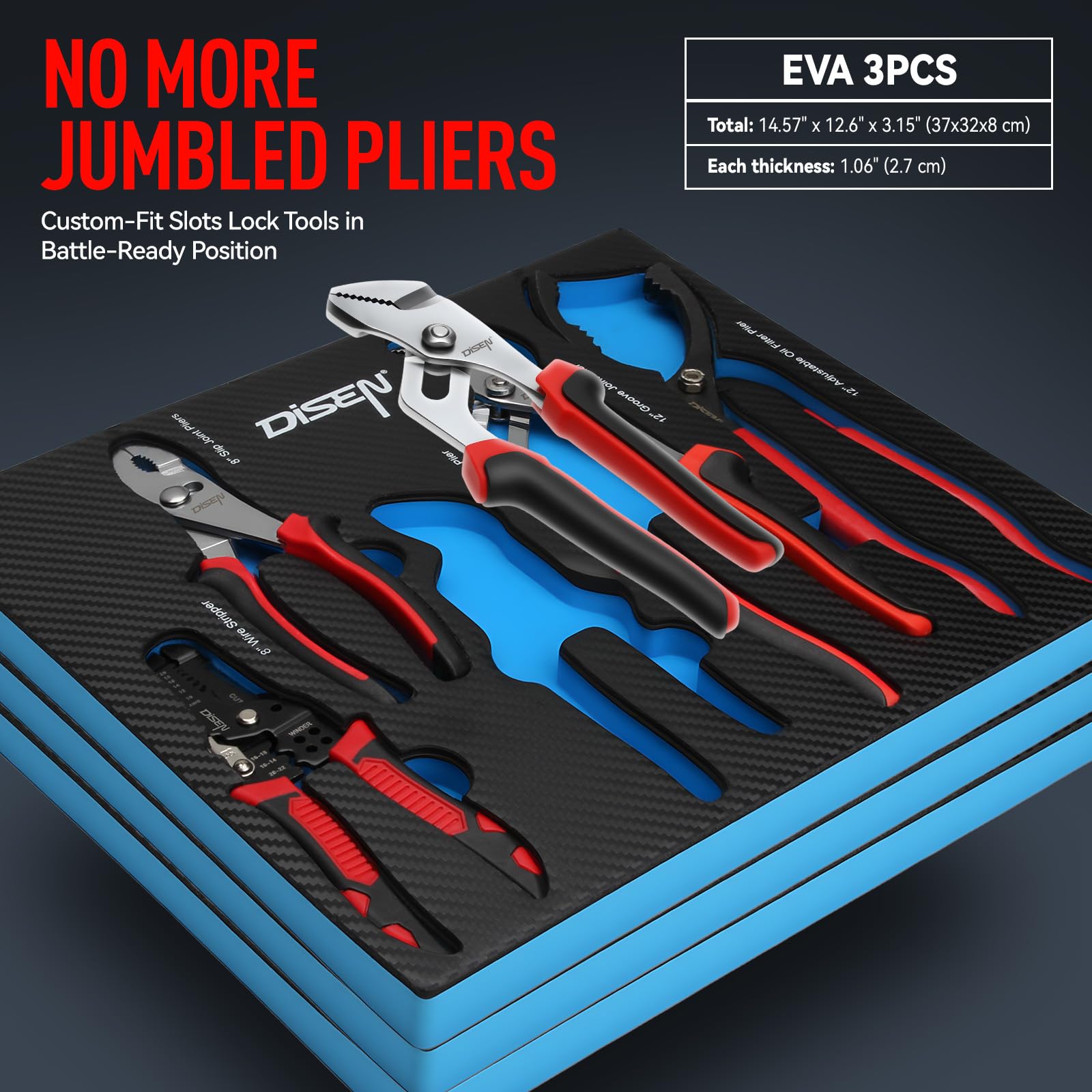 DISEN 21-Piece Pliers Set - Tool Gift for DIY -6