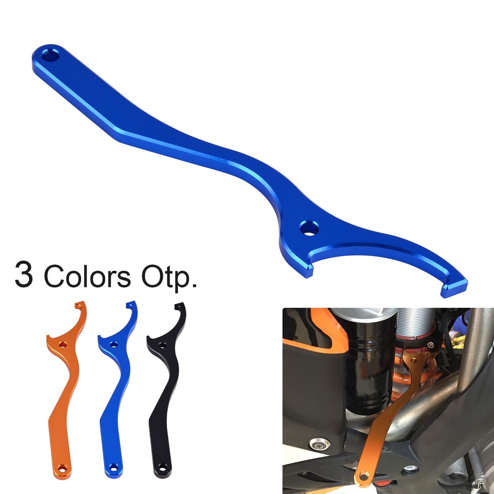 Schraubenschlüssel Werkzeug Haken Stoßdämpfer for Husq.Varna TE FE TC FC 125 250 300 350 450 501 2014-2016 for KTM SX SXF XC XCF XCW(Orange)