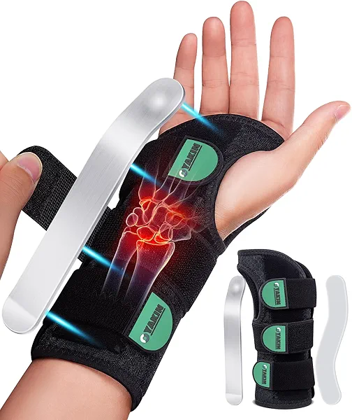 Oyakin Wrist Brace for Carpal Tunnel Night Support, Adjustable Wrist Splint for Tendonitis, Arthritis, Sprains, Wrist Pain Relief, Comfortable Hand Brace for Men and Women Right Left Hand