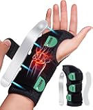 Wrist Brace for Carpal Tunnel Night Support, Adjustable Wrist Splint for Tendonitis, Arthritis, Sprains, Wrist Pain Relief, Comfortable Hand Brace for Men and Women Right Left Hand