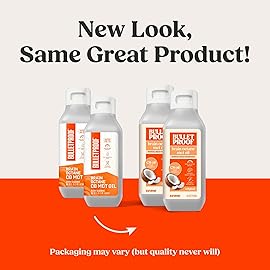 Bulletproof Coconut Brain Octane C8 MCT Oil, 16 Ounces (Pack of 2), Premium Keto Supplement for Sustained Energy, Brain and Body Fuel, Unflavored, Add to Coffee and Smoothies, Packaging May Vary