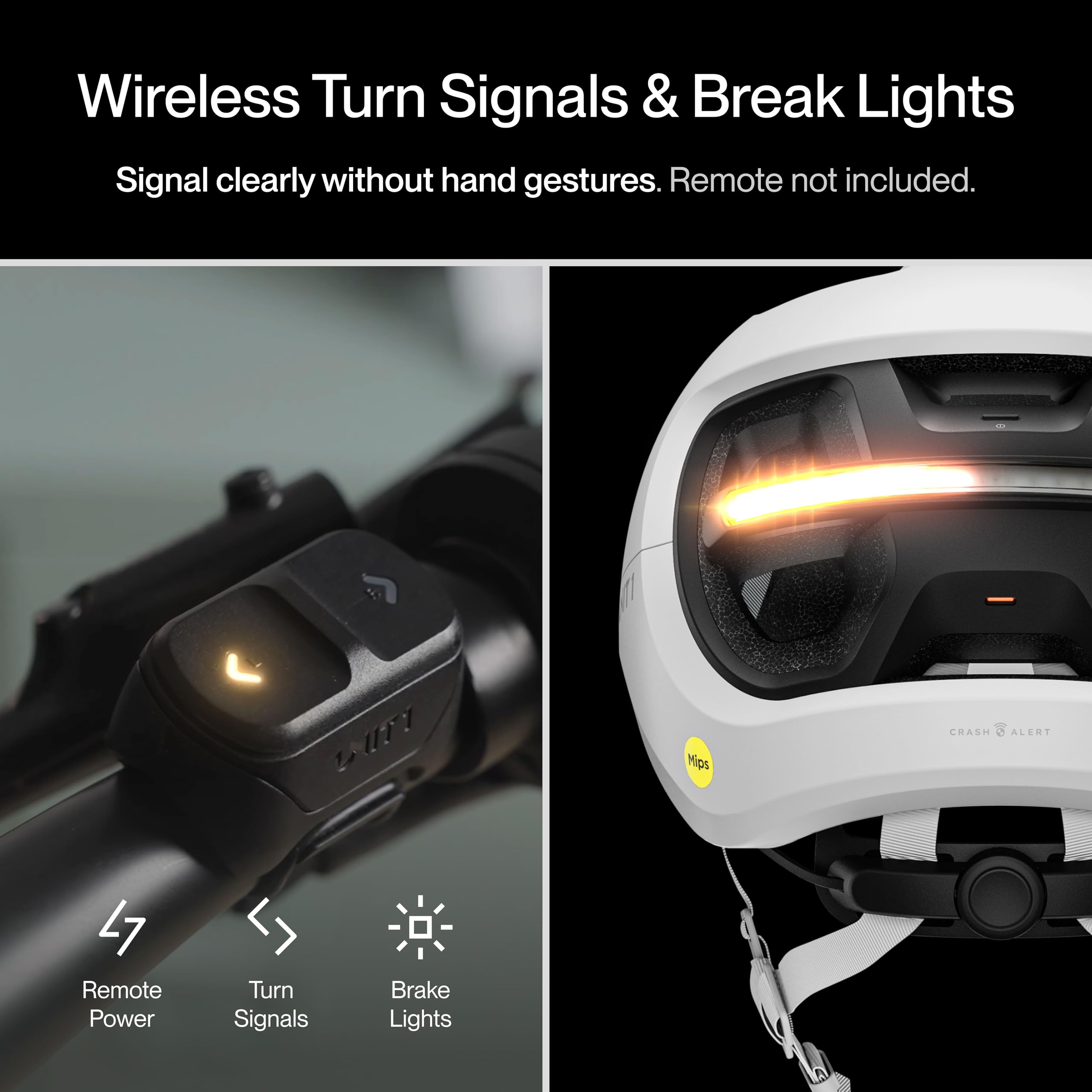 UNIT 1 Aura Casque Smart E-Bike avec Clignotants & Feu Stop | Casque Smart MIPS: clignotants, éclairage intégré & détection de chute