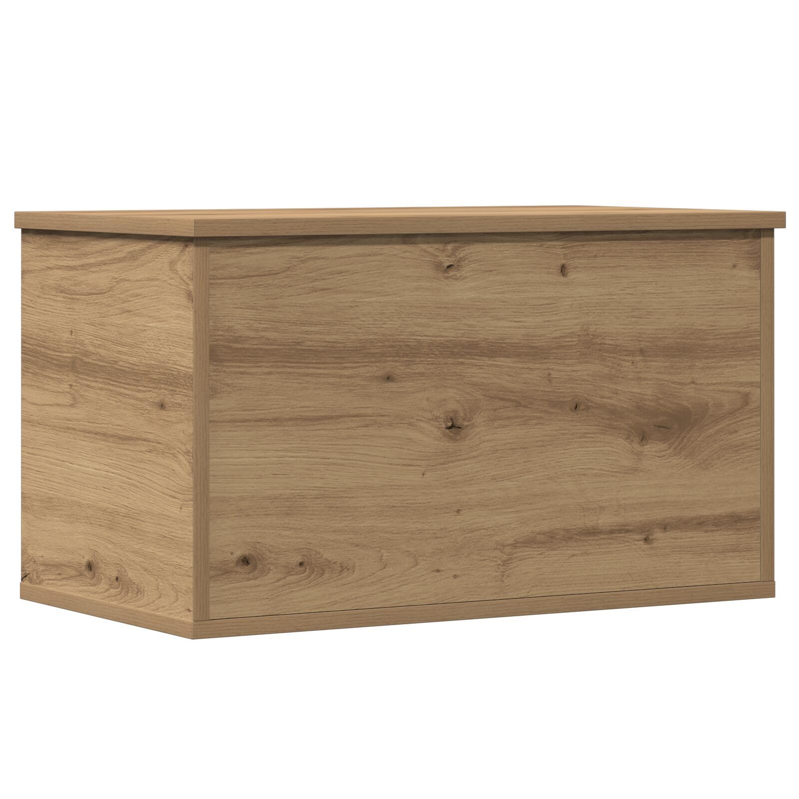 vidaXL Caja de almacenaje con Tapa Madera Roble Artisan 60x35x35 cm