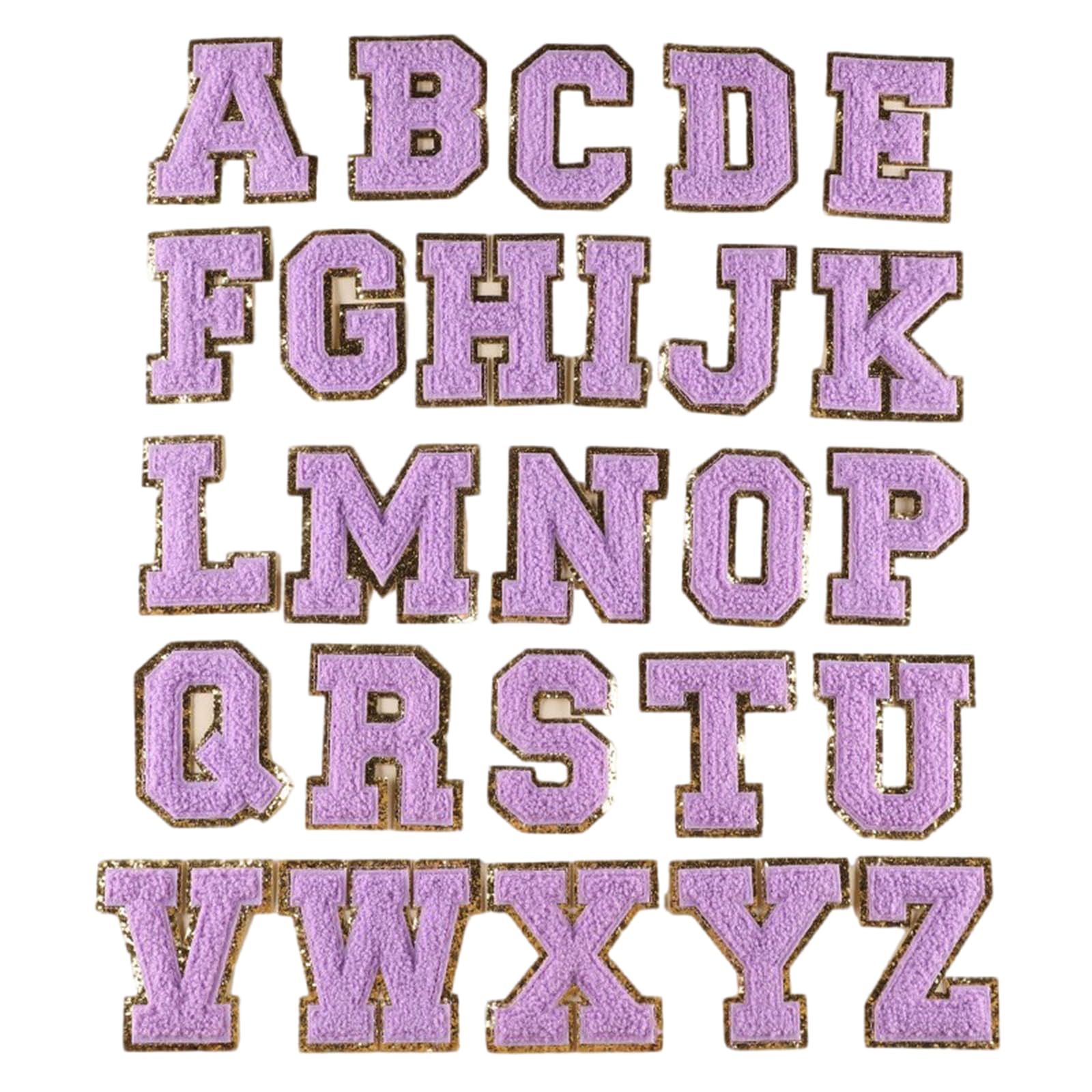 Jazuaiao 26Pieces Letter Sew on Patches Embroidered Applique Sew on Clothing Patches for Clothes Bag Tshirt Backpacks Hat Embroidered Iron on Letters