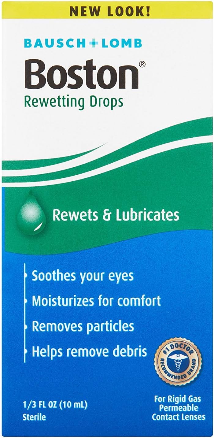 Bausch and Lom Boston Rewetting Drops for Hard Rigid Gas