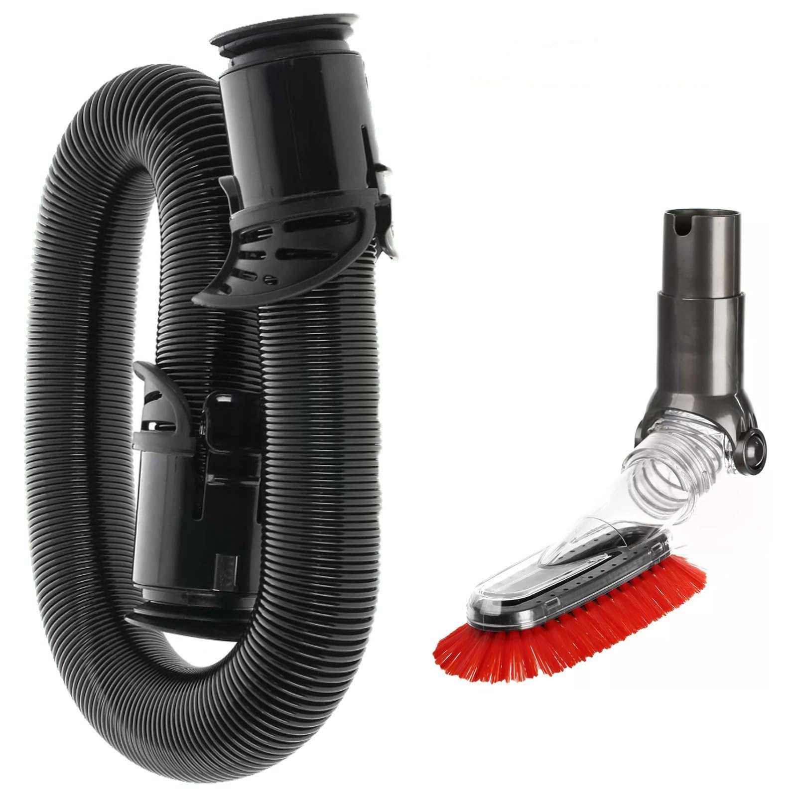Masterpart Black Vacuum Main Hose With Soft Dusting Brush Compatible With Shark Nv602uk, Nv702uk, Nz690uk Lift Away Vacuum Cleaners