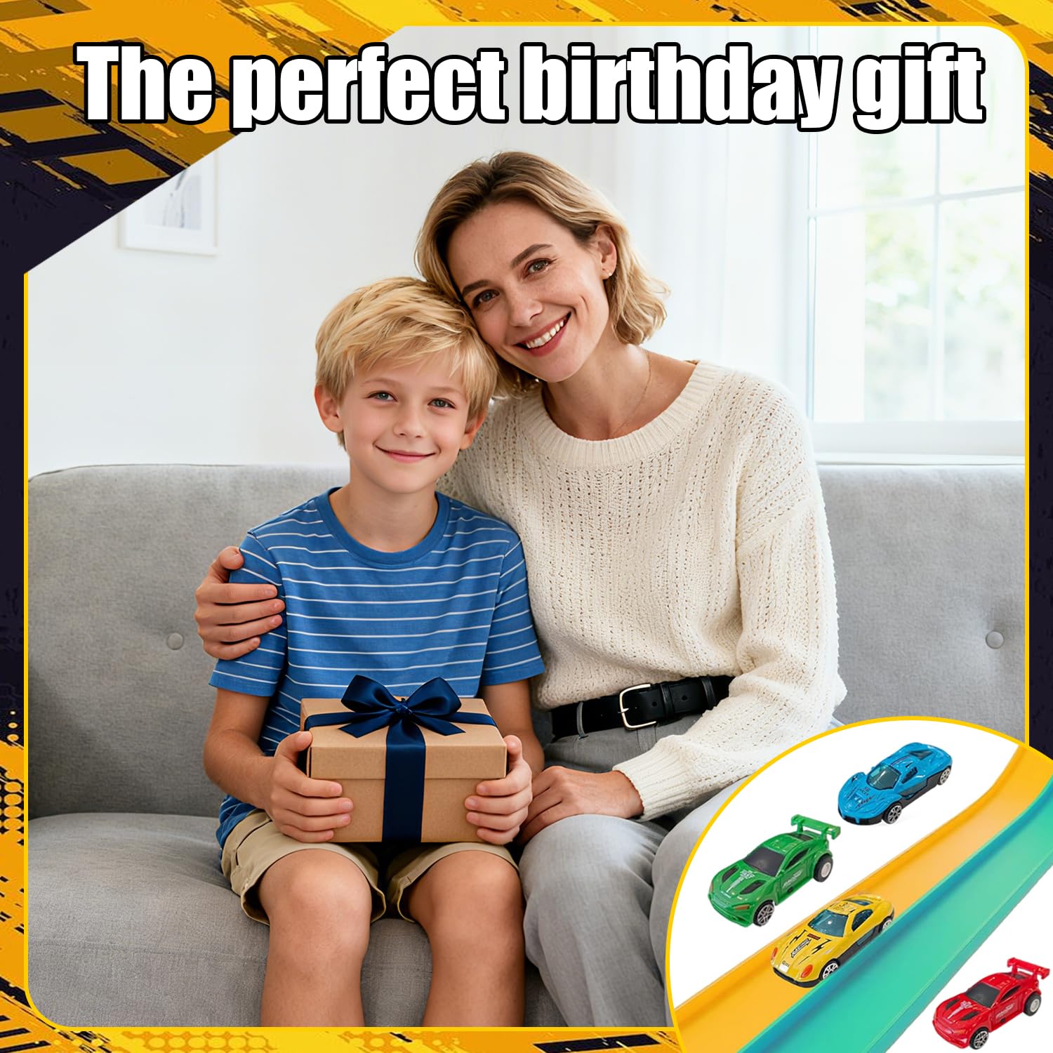 Piste Macchinine per Bambini, Pista Flessibile Macchinine, Pista Macchine Flessibile, Pista da corsa per auto, Giocattolo Piste da Corsa, Car Track, Piste Car Wheels, Regalo per Bambino e Bambine
