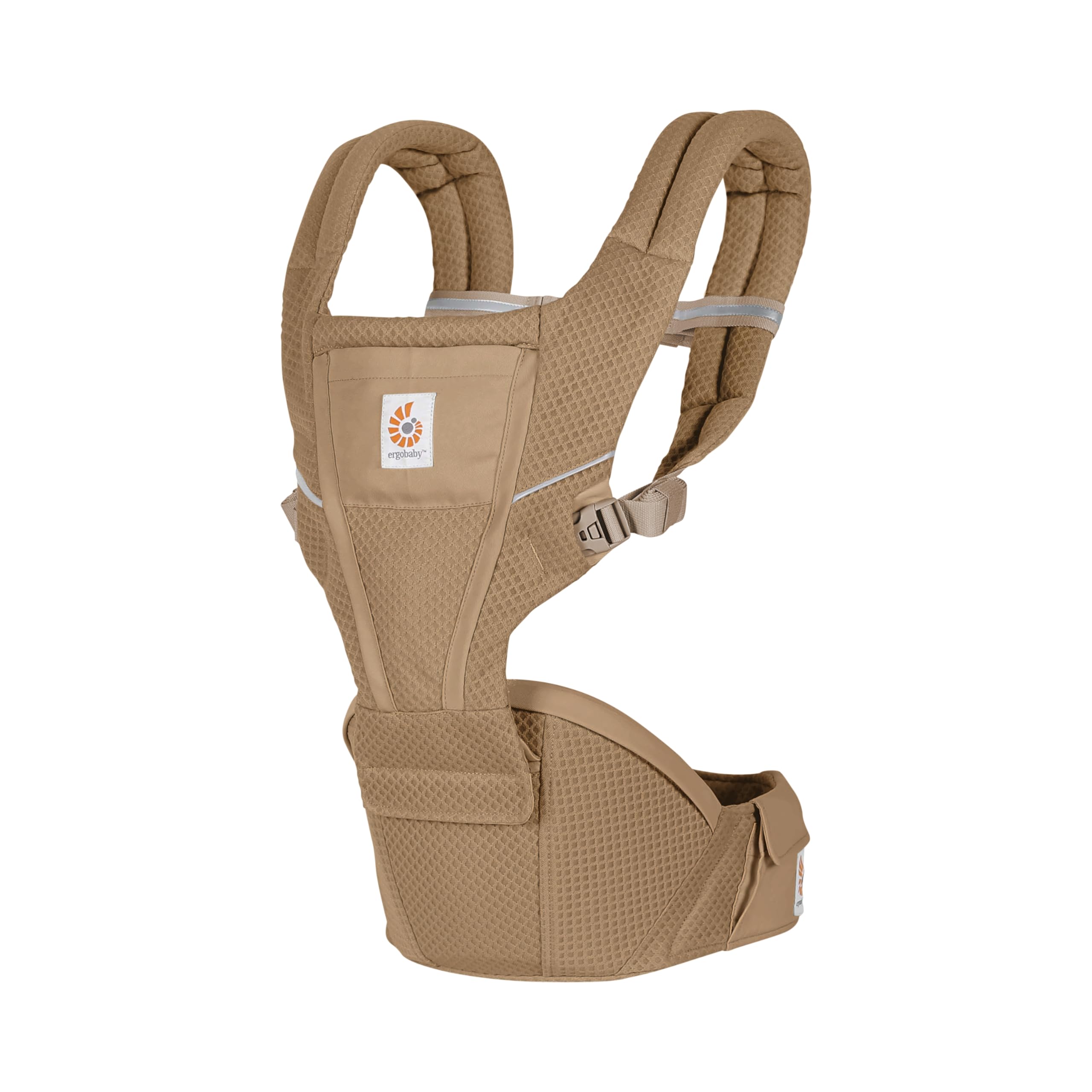Ergobaby Alta Hip Seat Babytrage mit Babyhüftsitz für Babys und Kleinkinder ab 4 Monaten (5,5 kg - 20,4 kg), Hüftsitz Trage Hüfttrage mit SoftFlex Mesh
