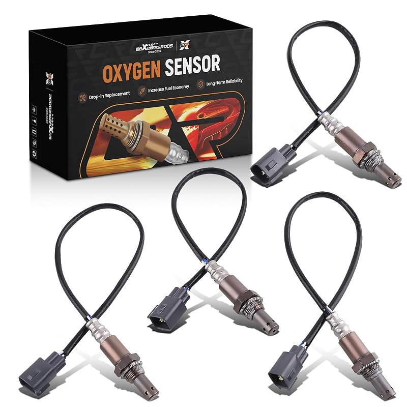 Kit com 4 sensores de oxigênio O2 maXpeedingrods 234-9052 e 234-9058 para Lexus LS460 V8 4.6L 2007–2013 – Tração traseira