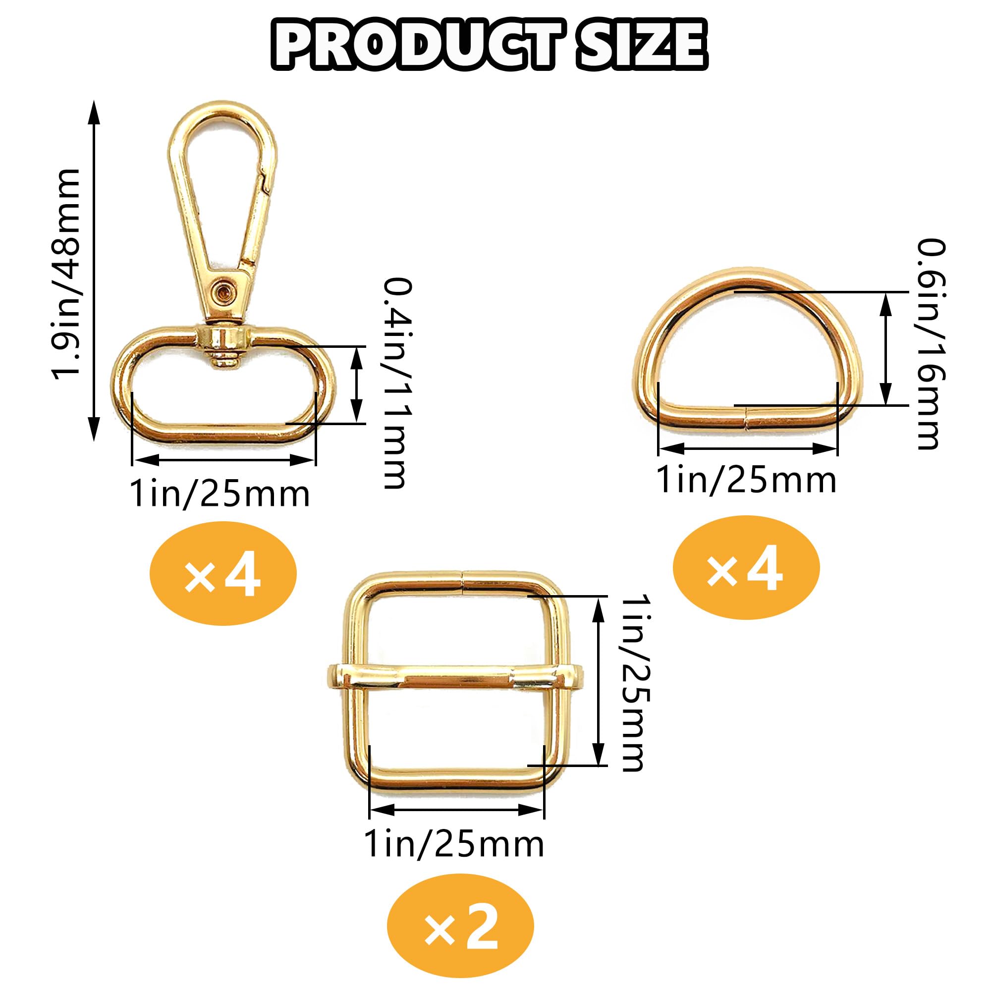 10 Pcs Ganci Scatto Giunto Girevole Anelli D Cursore Regolazione Cinghia Tri Glide Scorrevole Fibbia Fai Da Te Borsa Tracolla Crafting Artigianato Riparazione Borsa Accessori