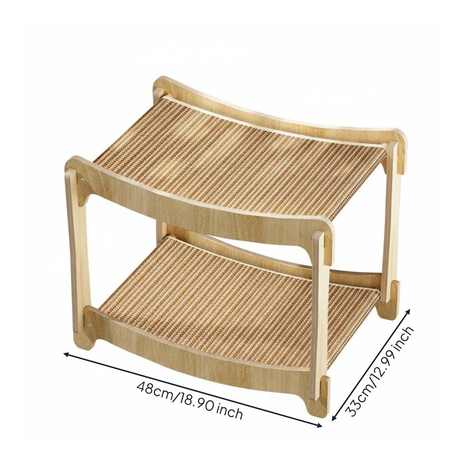 Tiragraffi con Palline Stabile Tiragraffi a 2 Piani Spazio Grande, S, Double Bed-sisal A