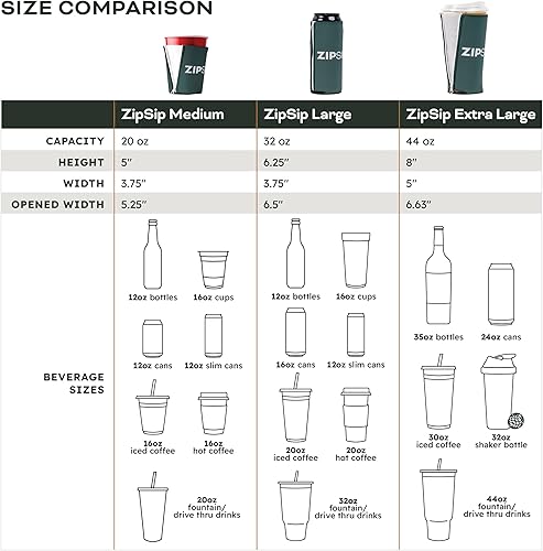 Miniatura 10 de ZipSip NONMAGNET - KSU Wildcat Coozie ajustable todo en uno con cremalleras para latas, botellas, latas delgadas, vasos de pinta, tazas de fiesta,