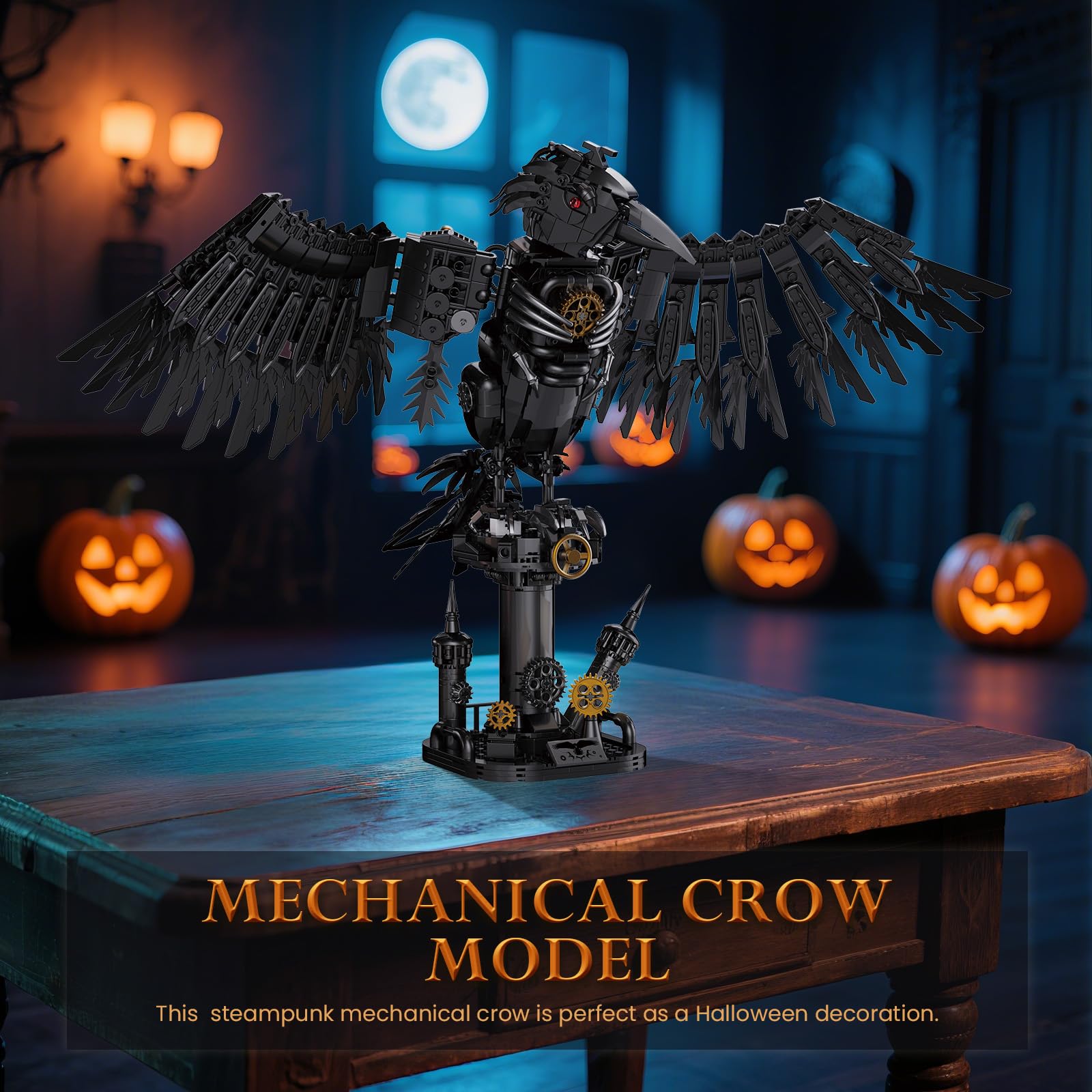 Amazon.com: Brihappen Mechanical Crow Model Building Blocks Set