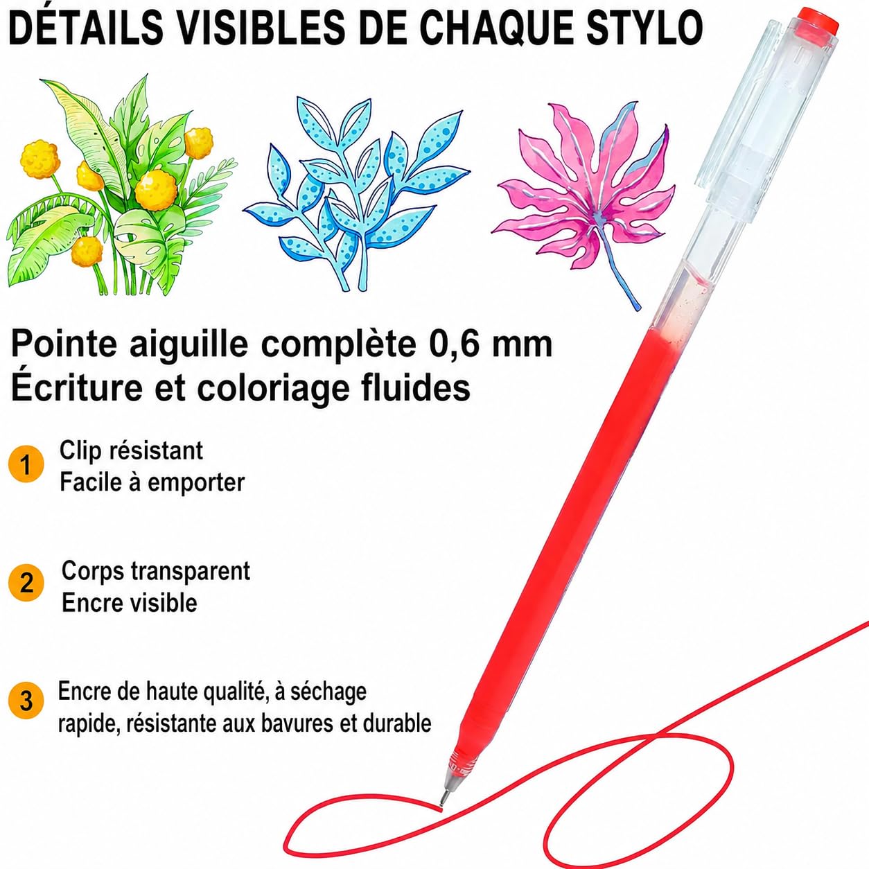 Laconile Lot de 168 Stylos Gel Couleurs – Stylos Paillette, Pastel, Métallique et Néon – Stylo Gel Adulte pour Dessin, Coloriage, Griffonnage Artisanat Scrapbooking(0.65 MM)