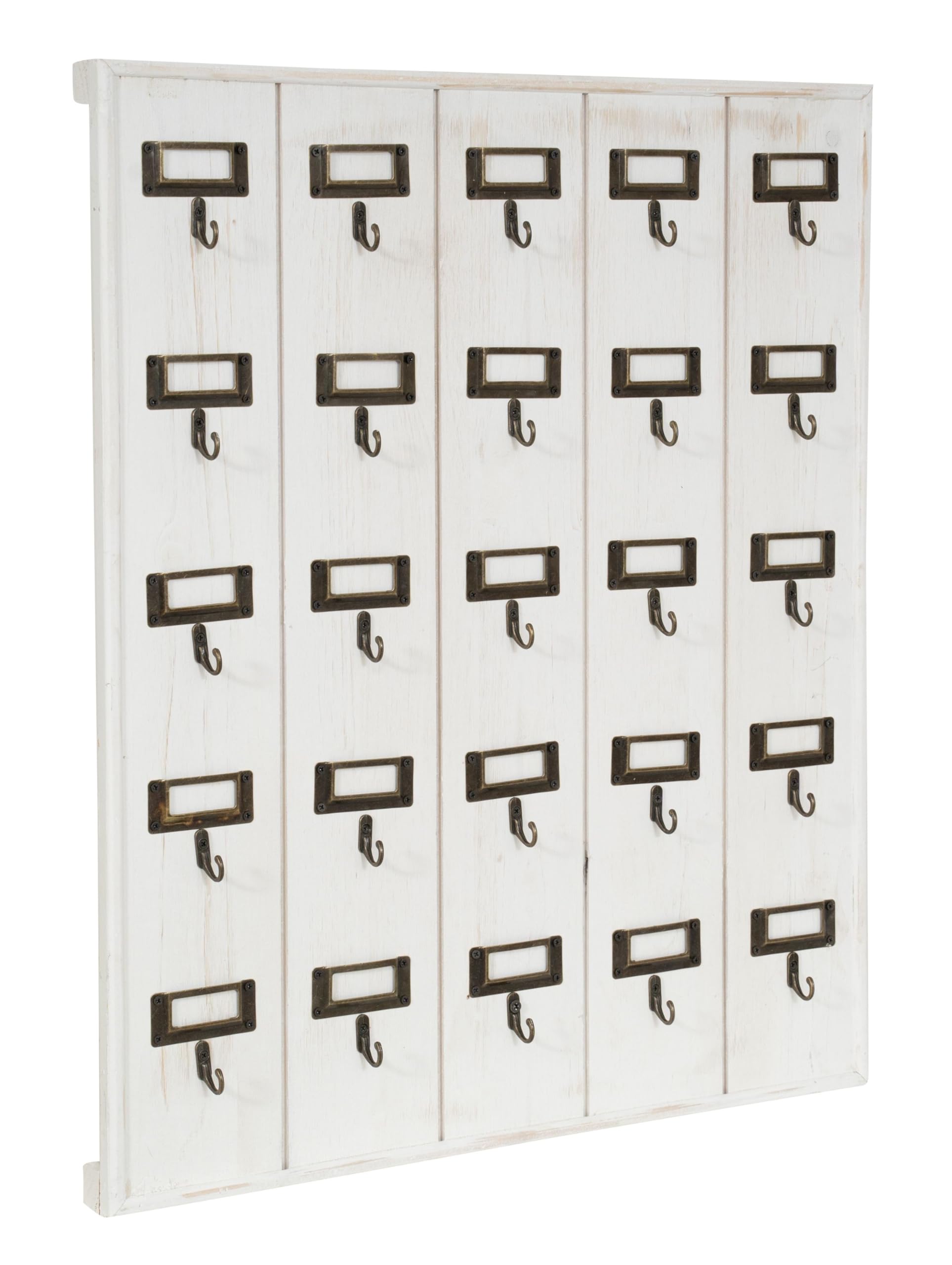 Biscottini Schlüsselanhänger Casa – Schlüsselhalter für die Wand, 25 Haken aus Holz, 61 x 50 x 5 cm – Schlüsselbrett – Schlüsselanhänger für Hauseingänge – Schlüsselhalter an der Wand