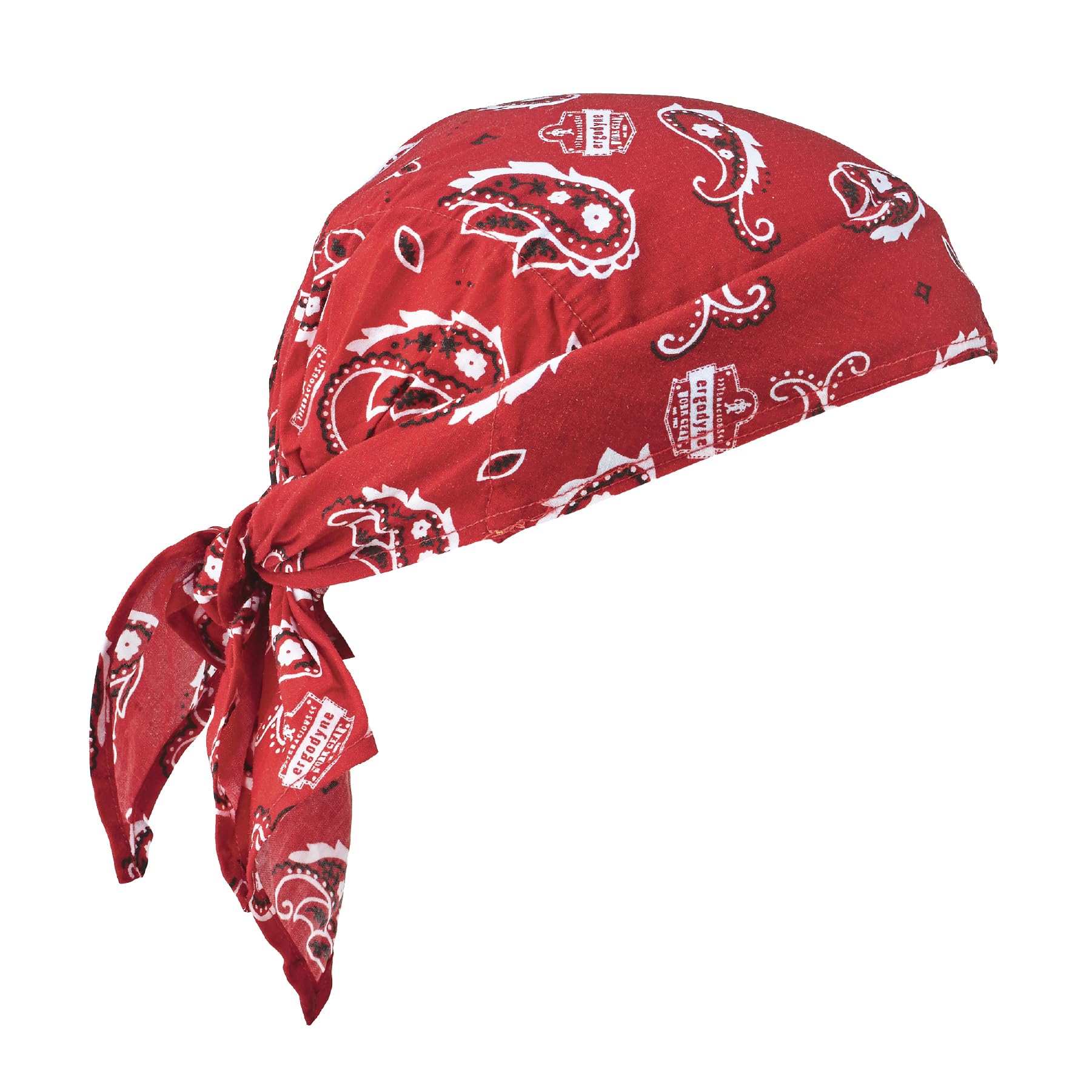 Ergodyne Red Western Chill-Its 6710Ct Evaporative Cooling Dew Rag,