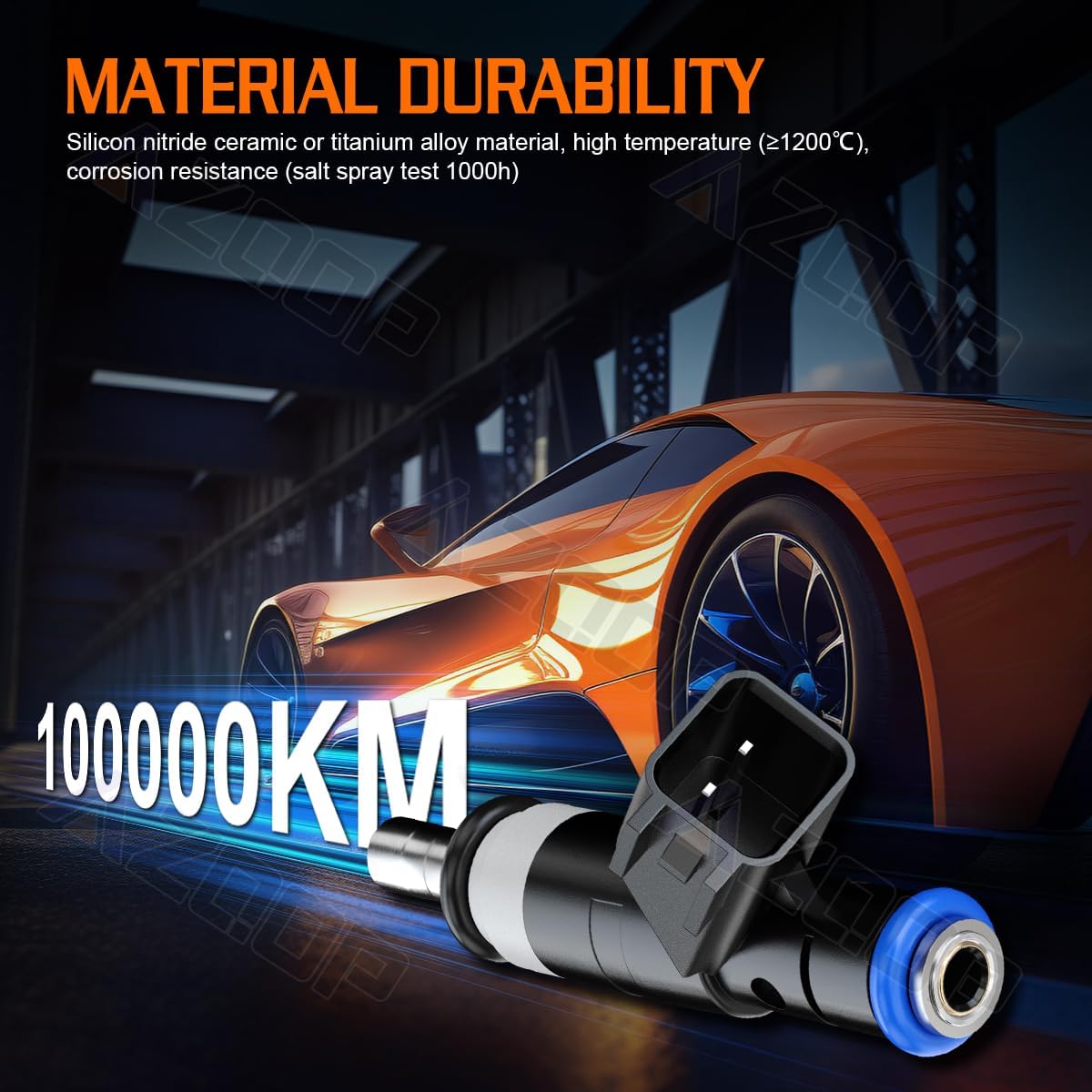 4891577AC Fuel Injectors For Dodge Journey/Jeep Compass Patriot L4 2.4L Gas (2009 2010 2011 2012 2013 2014 2015), For Avenger/Caliber, For Chrysler 200, Replace #FJ1058, 68156571AA |4 Holes||Set of 4|