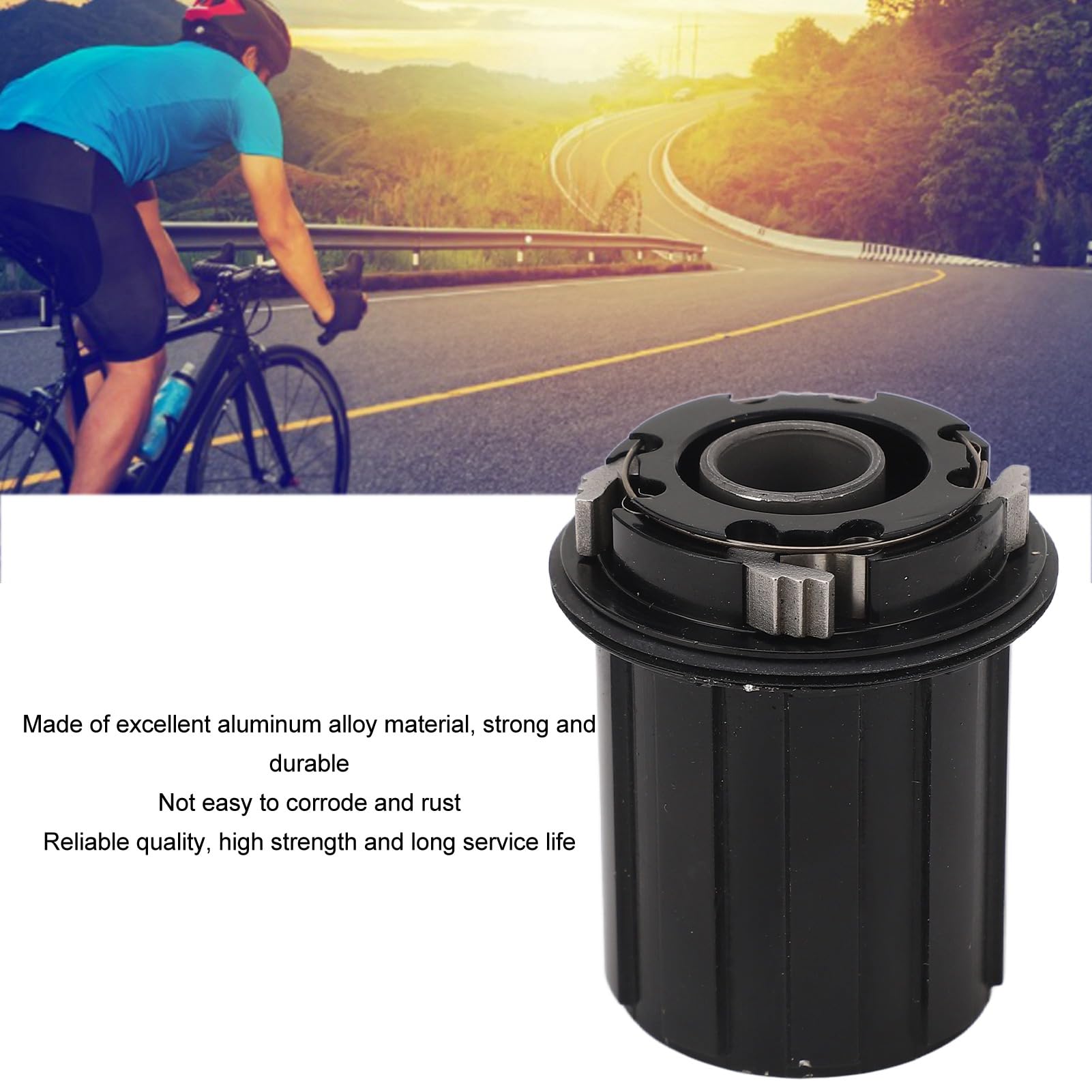 Corpo Ruota Libera Per Cassetta Bici 11 Velocità - Lega Di Alluminio, Diametro Foro 12mm, Con 2 Cuscinetti E Rondella, Per Mountain Bike - 3
