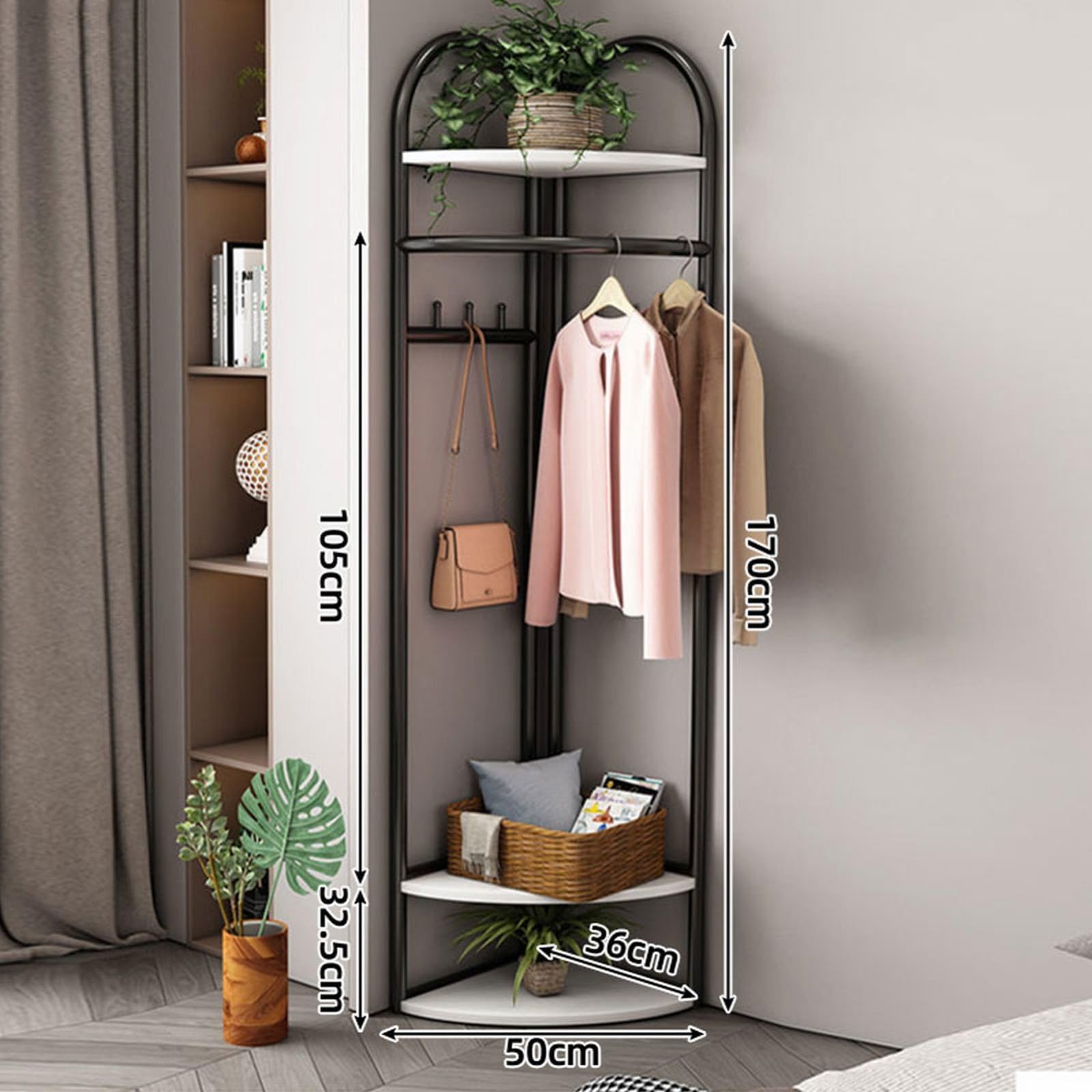 VIPEK L22S Appendiabiti Ad Angolo A L – Armadio Autoportante Con 8 Ripiani E 6 Aste, Capacità 725 Kg, Acciaio