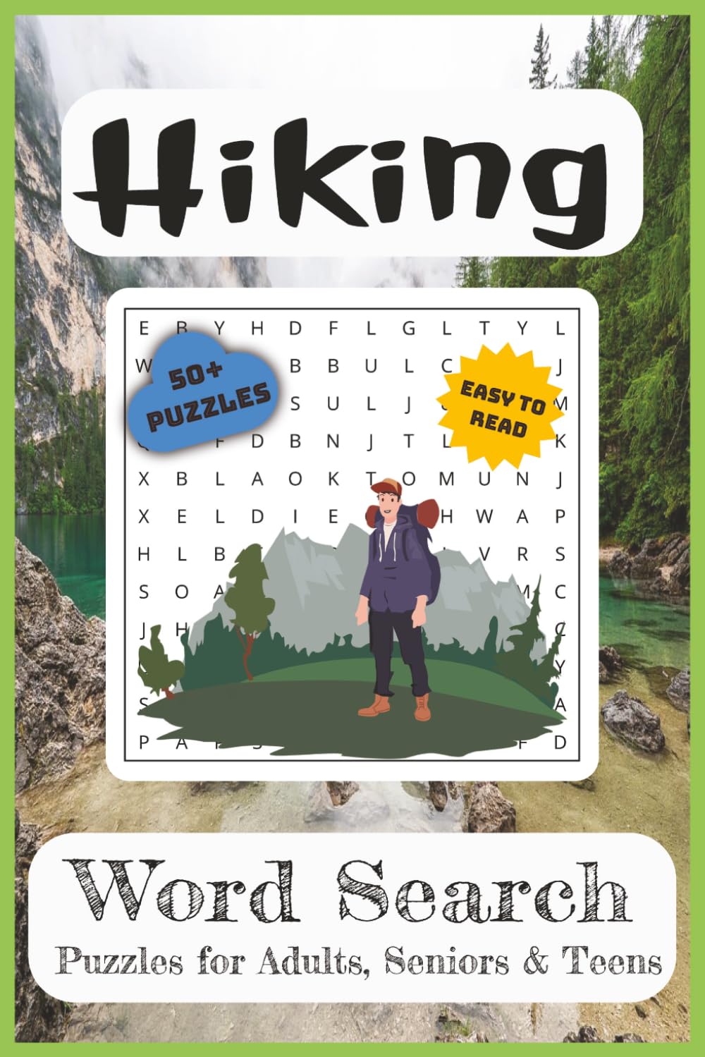 Hiking Word Search Puzzle Book: Word Searches with Easy to Read Print about Hiking, Camping, Nature and More | 6x9 inches, 110 pages | 50+ Puzzles ... ... (Quizz Chrizz Hobby Word Search Collection)