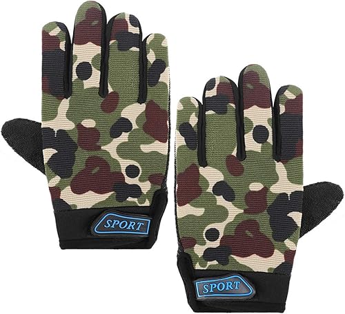 Miniatura 2 de Accmor Guantes de ciclismo para niños, transpirables, antideslizantes, guantes de dedo completo para niños, ciclismo, escalada, equitación, ciclismo