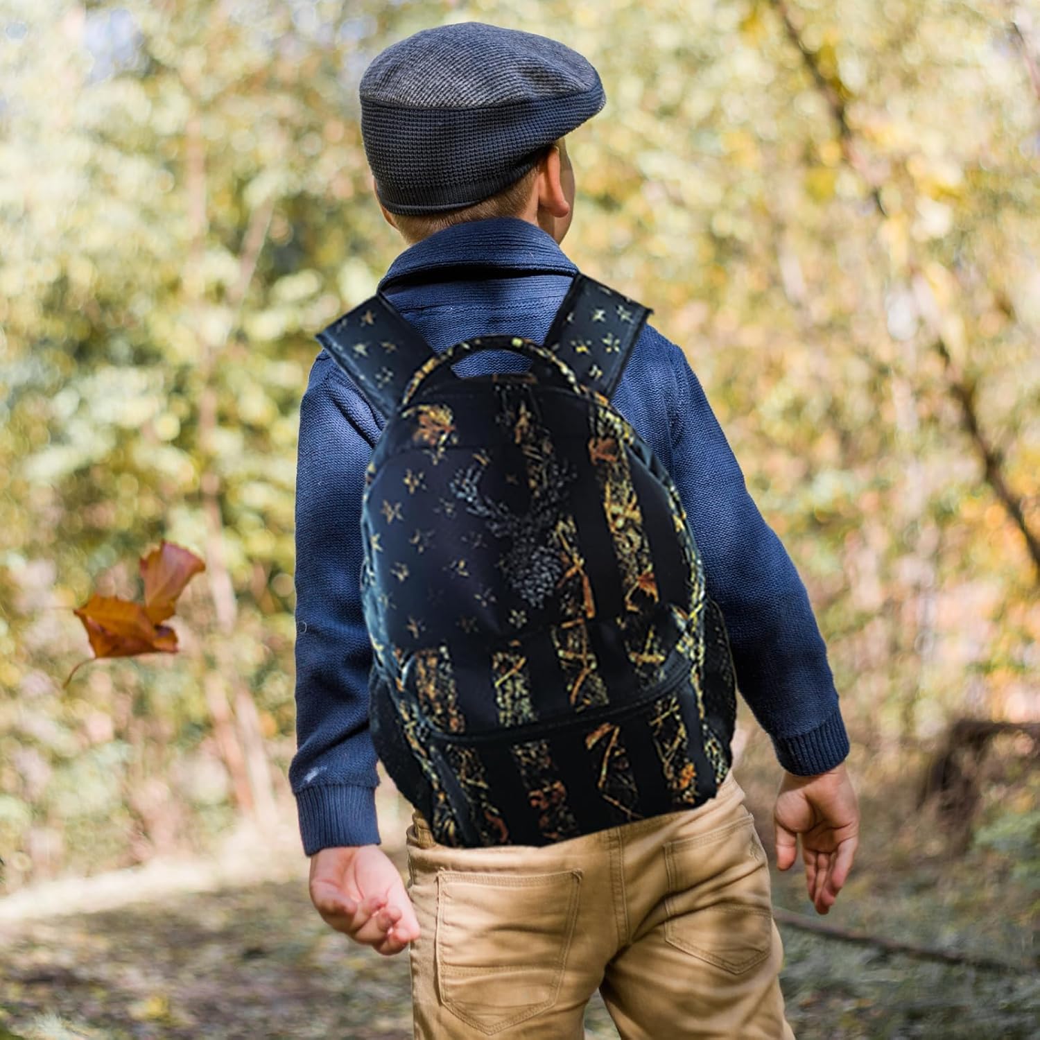 HUGLAZY Camo Backpack for Boys,Camouflage Book Bag American Flag BackPack for School Travel Work - Image 5