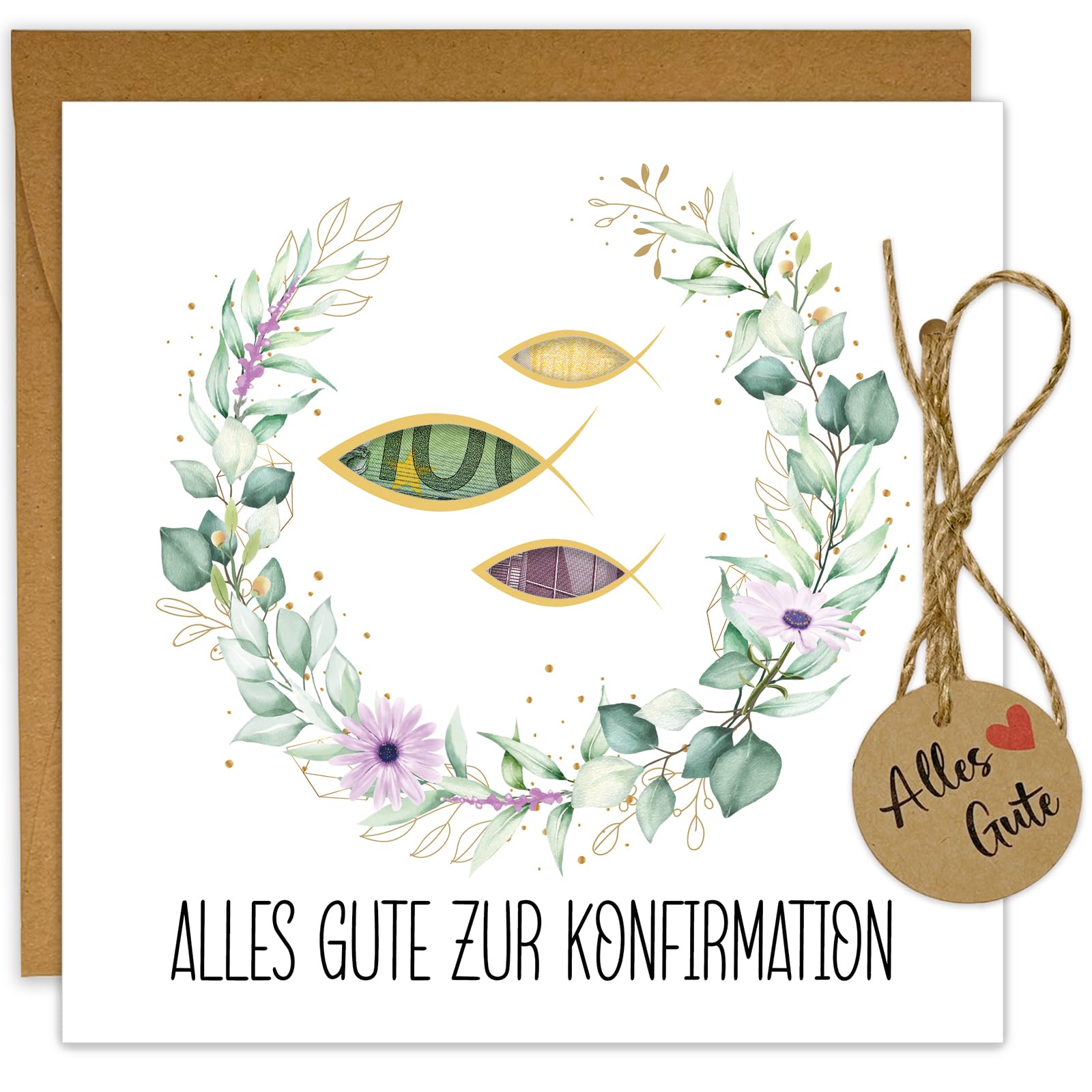 JOYEASE Zur Konfirmation Geldgeschenke Verpackung, Konfirmationskarten mit Umschlägen, Coole Konfirmation Geschenk Mädchen Junge, Geldverpackung Konfirmationsgeschenk