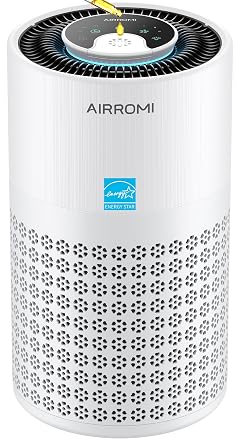 AIRROMI Air Purifier for Bedroom with HEPA 3-in-1 Filter Pet Air Purifier for Home Cat Pee Smell Covers