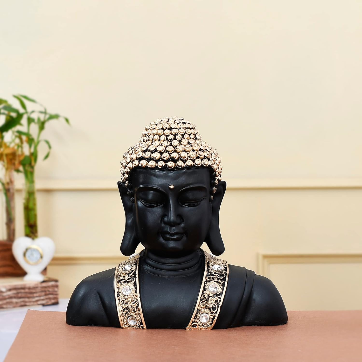 Buy Craft Junction Half Face Black Buddha Statue Home Decor Living Room