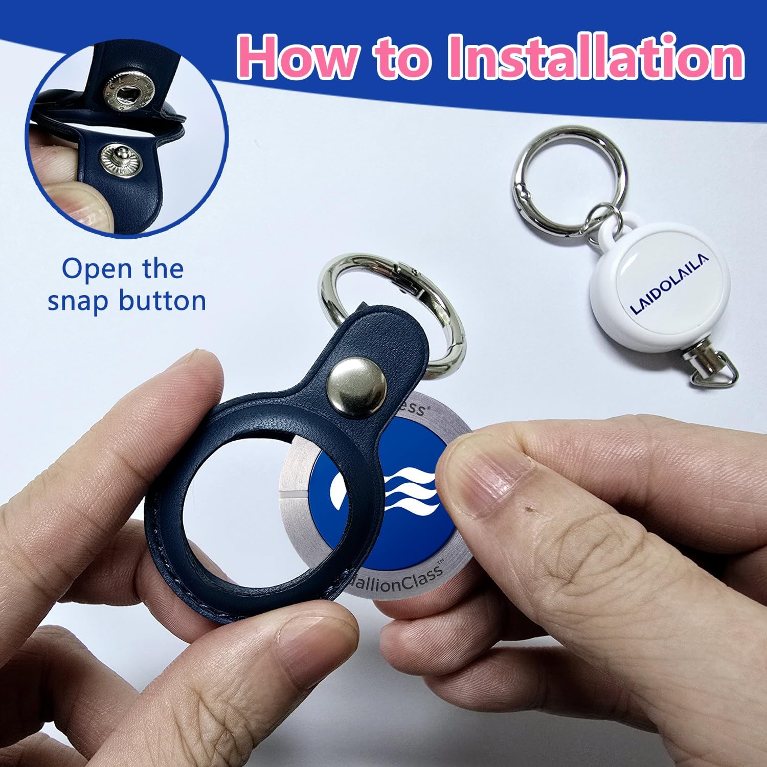 Retractable Princess Cruise Medallion Holder Accessories,with 26”Steels Retractable Cord image 3