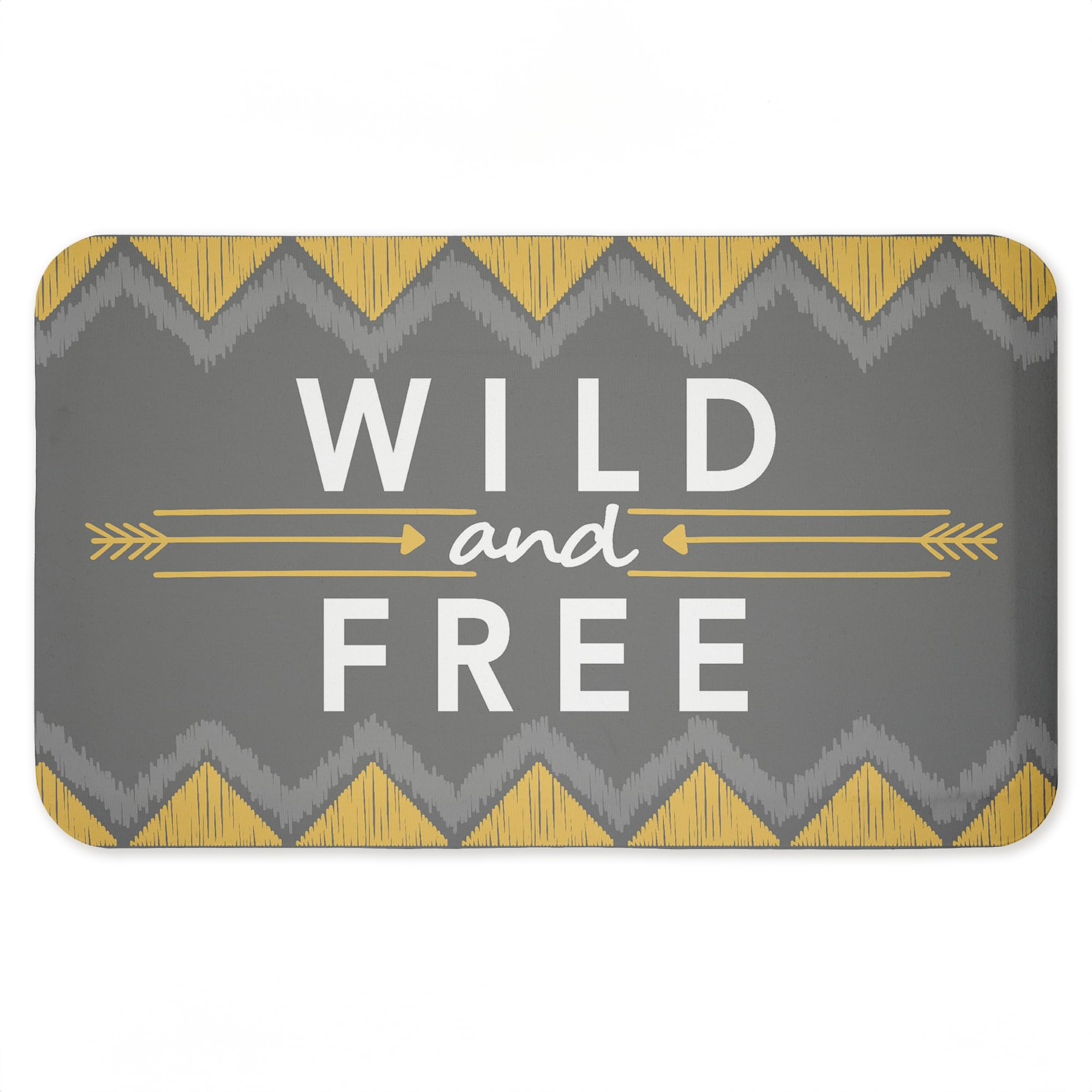 Desert Boho Wild & Free Anti-Ermüdungs-Fußmatte, ergonomisch gepolsterte Küchen- und Stehmatte mit Rutschfester Unterseite, umweltfreundliche Komfortmatte, Design von Alison Tauber, 76,2 x 45,7 cm