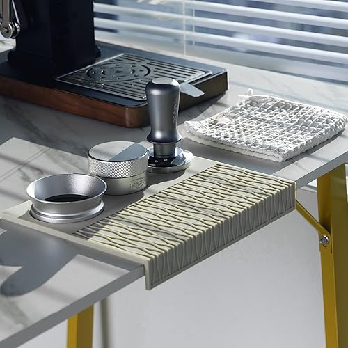 Miniatura 7 de IKAPE Manipulador de palma de 2.087 in, manipulador de café barista prémium con resorte calibrado, base de acero inoxidable 100% plana para máquina