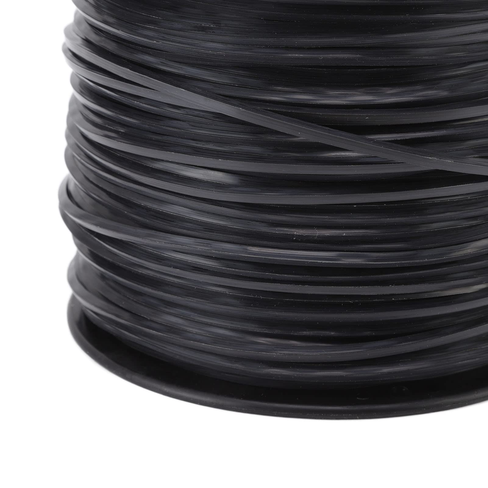 Filo per decespugliatore quadrato da 3,3 mm/0,13 pollici Sostituzione del filo per decespugliatore nero in nylon ad alta efficienza per (142 m/465,9 piedi)
