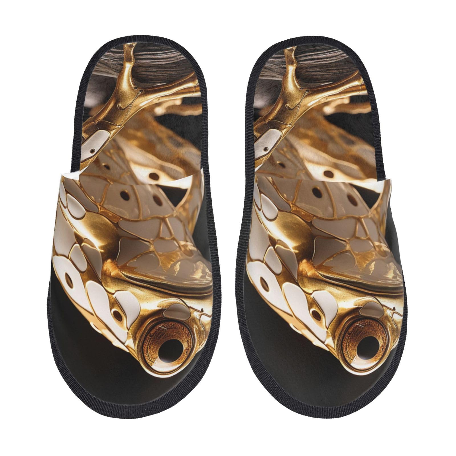 BONDIJFurry slippers for Women Men Heavy Industry Frog Print Scuff Slippers Winter Plush Cute Slippers Cozy Indoor Slide