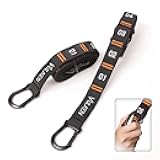 Vulken Adjustable Numbered Straps for Gymnastic Rings Carabiners Quick Hook System Easy to Set Up One Pair Strap Only